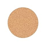 CDGTHYU 1pc Handy Round Shape Plain Natural Cork Coasters Wine Drink Coffee Tea Cup Mats Home Office Kitchen Table Pad
