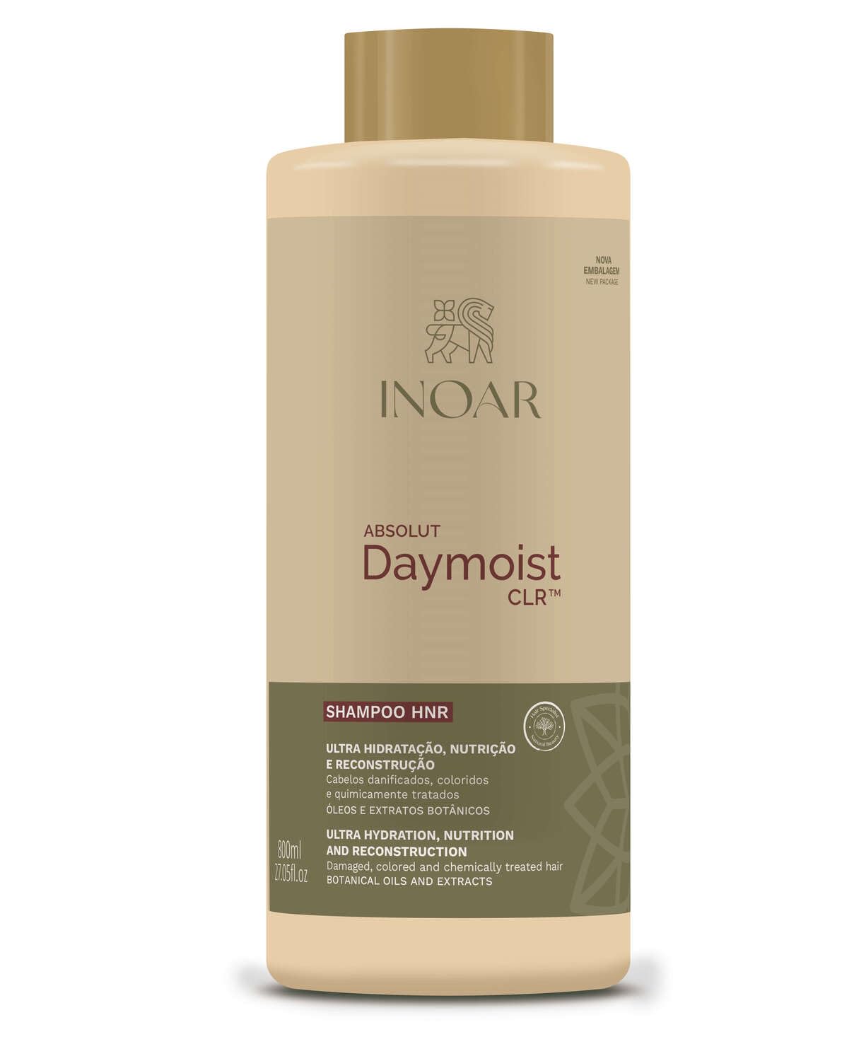 INOAR ABSOLUT DAYMOIST CLR SHAMPOO CONDITION 2X 800ML, 800 ml (Pack of 2) - Image 3