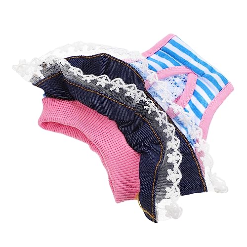 VANZACK Washable Female Dog Diapers Comfortable Puppy Sanitary Panties for Period and Material Fit for Various for Breeds