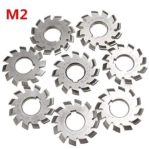 SUCAN Module 2 de Diamètre 22mm - 20 ° HSS Fraise à fraiser à pignon Involute - 2#