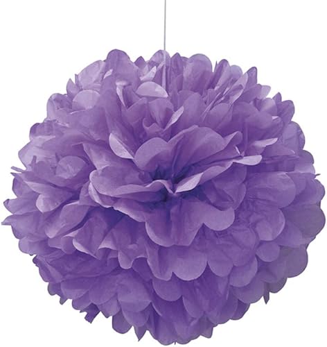 Miniatura 15 de Pompón de papel de seda color negro, de 16 pulgadas., talla única , Anaranjado