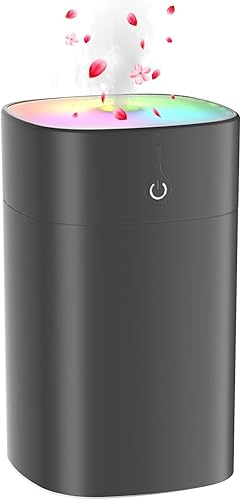 Humidificadores para dormitorio, humidificador de plantas de escritorio personal para interiores, 13.5 fl oz, humidificador pequeño portátil para