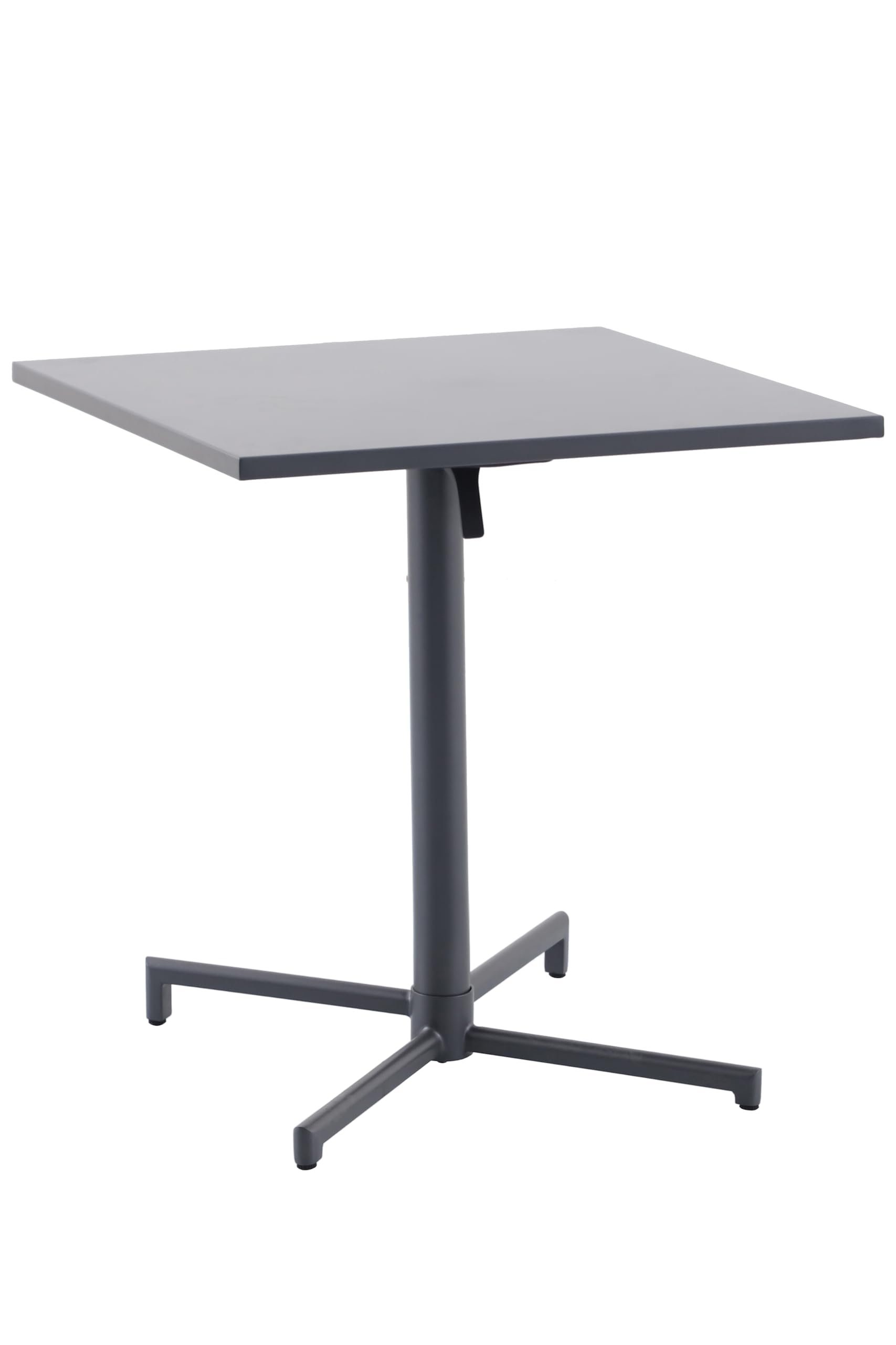 METRO Professional Tavolo da bistrot pieghevole Aveiro, acciaio, 70 x 70 cm, quadrato, grigio scuro