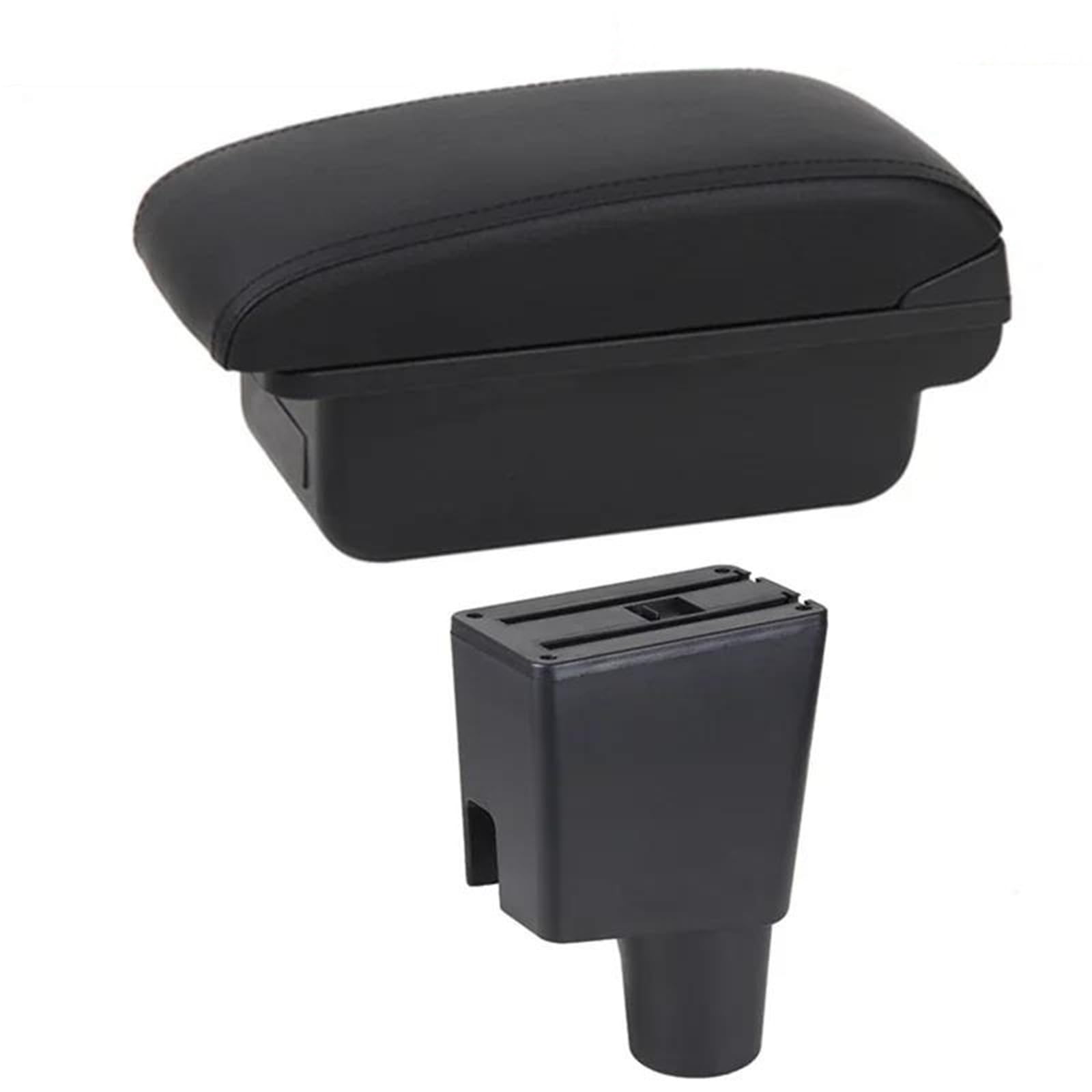 Dtsgcx B1 Black Line Car Armrest Box Modification Leather Center Console Storage Accessories For Kia For Morning For Picanto(B1 Black Line)