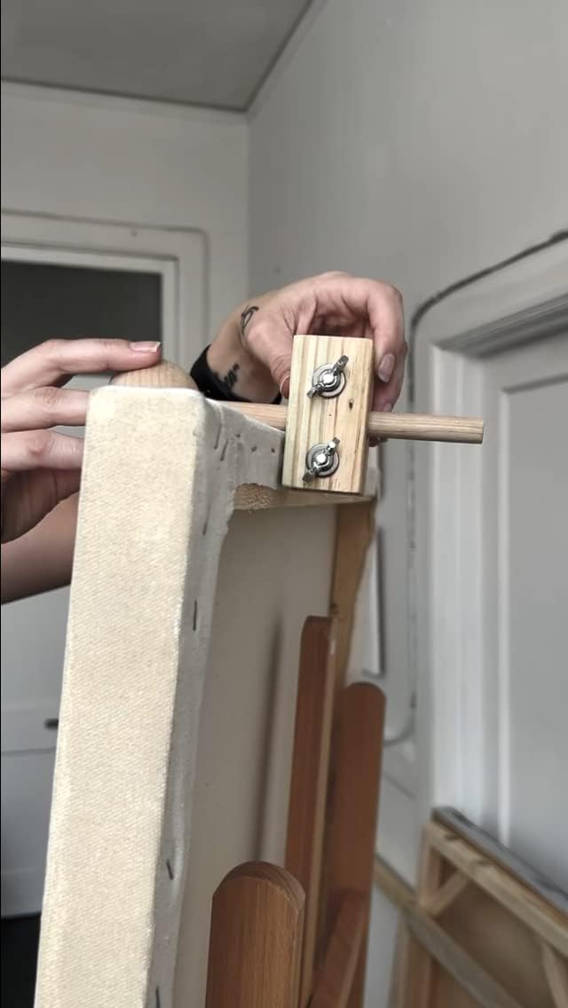 Mahl Stick - Ball Mahl - Adjustable stabilizing Tool for Supporting Artist Mobility 33 inches Improved New Oak Rod for Strength and durabilty