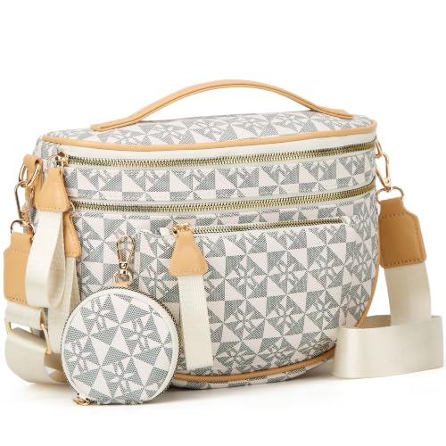 Image of Makes Checkered Crossbody Bag Bum Bag for Women with Pouch