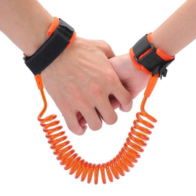 Rubik Child Safety Anti Lost Wrist Link, Harness Strap Rope Leash Walking Hand Belt for Toddlers, Babies & Kids (59 Inch, Orange)