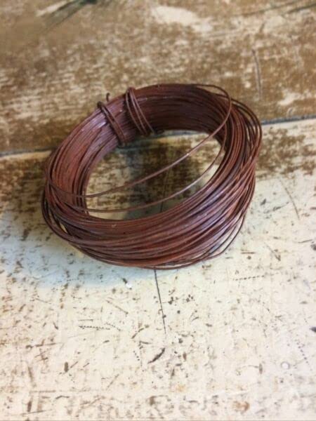 for 2 Rolls 24 Gauge Rust Rusty Wire Tin 100 Ft Primitive Holiday Craft Supplies Seasonal Candles FigurinesQ