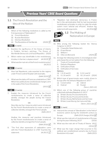 Image of MTG CBSE 10 Years (2024-2015) Chapterwise Topicwise Solved Papers Class 10 Social-Science Book - CBSE Champion For 2025 Exam | CBSE Question Bank With Sample Papers | Video Solution of PYQs (Based on Pattern)