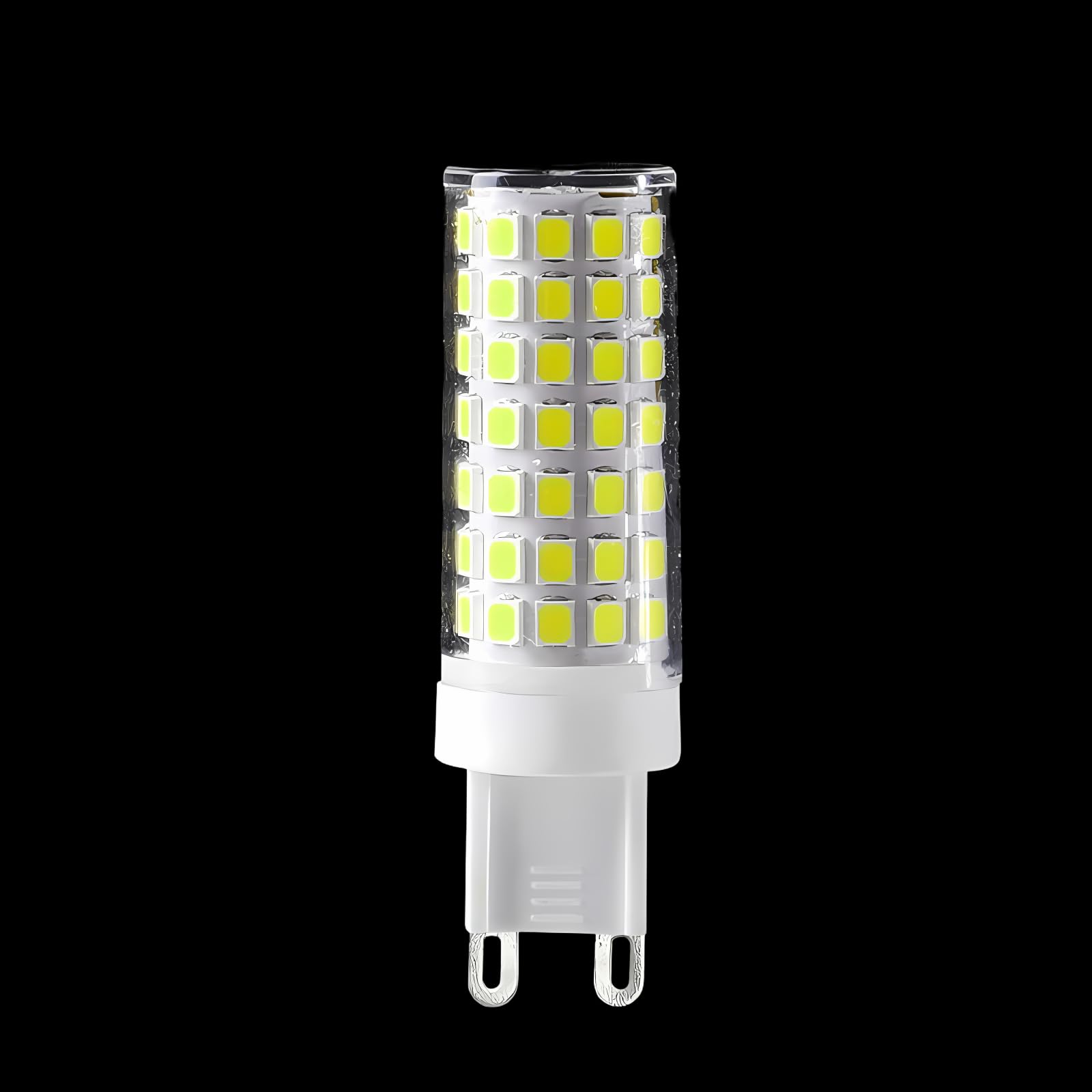 QIROGKC G9 LED Bulbs 220V - 3000K-6500K Dimmable Corn Cob Lights, Flicker-Free 360° Ceramic Base, High CRI 80+ for Chandeliers & Home Lighting (10-Pack) 10w 4000K