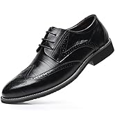 Men's Dress Shoes Classic Lace-Up Shoes Business Oxford Shoes for Men Wedding Party Fashion Wingt...
