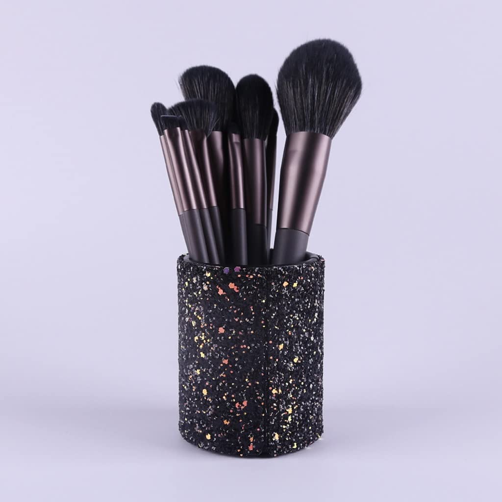 Loose Brush Full Set Concealer Eyeshadow Foundation Brush Beauty Tools 10 Makeup Brush Set(B)