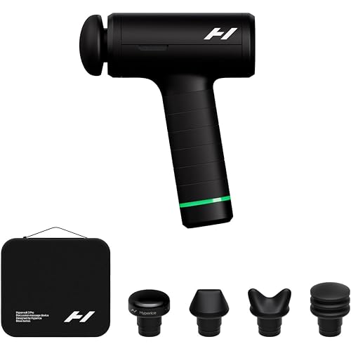 Hyperice Hypervolt 3 Pro – Professional Percussion Massage Gun with QuietGlide Technology | 6 Speeds, Pressure Sensor, Heated Head & 5 Attachments | Deep Tissue Muscle Relief and Recovery