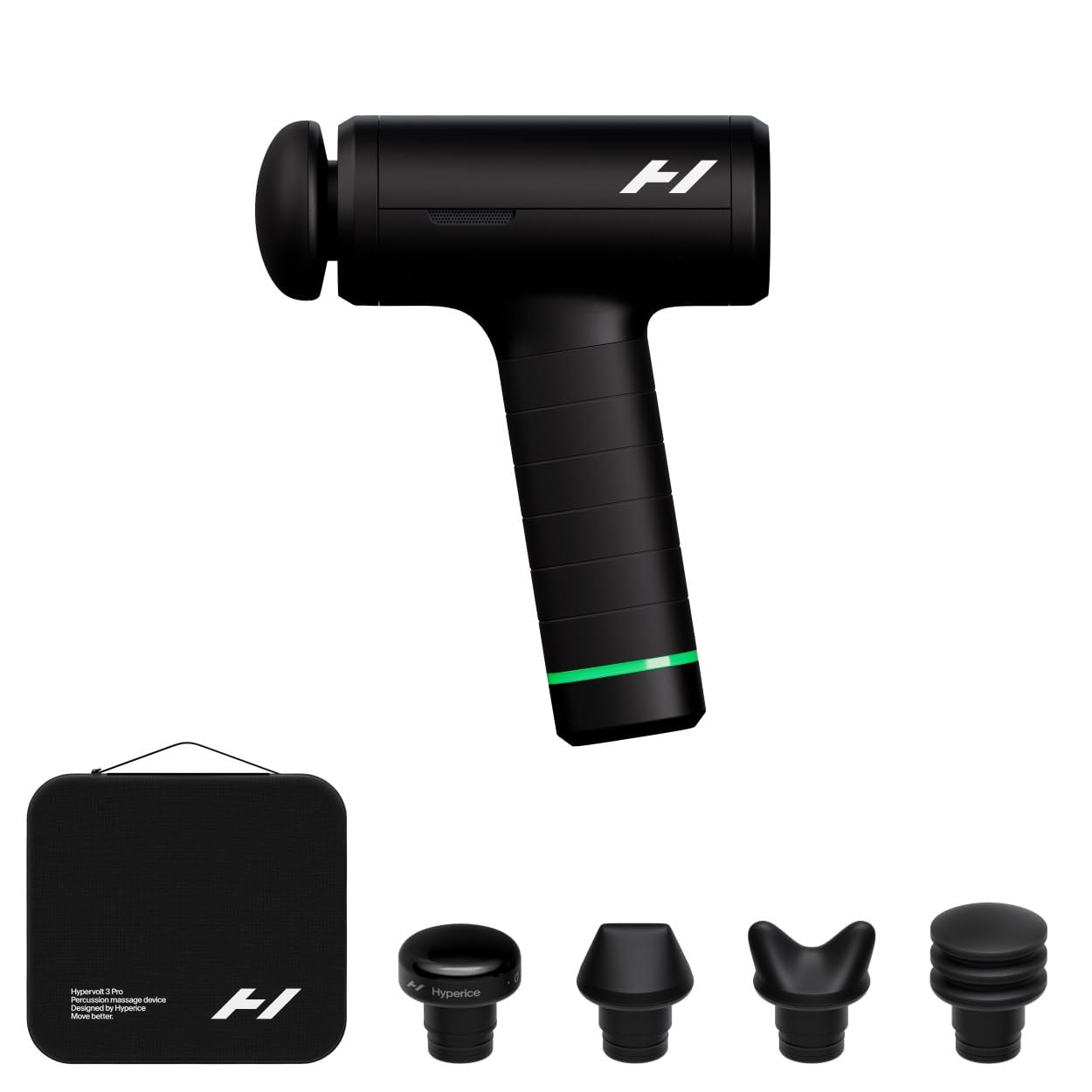 Amazon.com: Hyperice Hypervolt 3 Pro – Professional Percussion Massage Gun  with QuietGlide Technology | 6 Speeds, Pressure Sensor, Heated Head & 5  Attachments