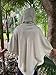 Handmade AKALIKO Hooded Poncho Cream Beige Handwoven Wool Premium Pure Cashmere Pockets Hood Minimalist Simple Zen Gypsy Festival Mexican Boho AJJAYA