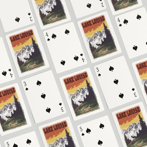Lantern Press Lake Louise, 52 naipes Poker miniatura 4