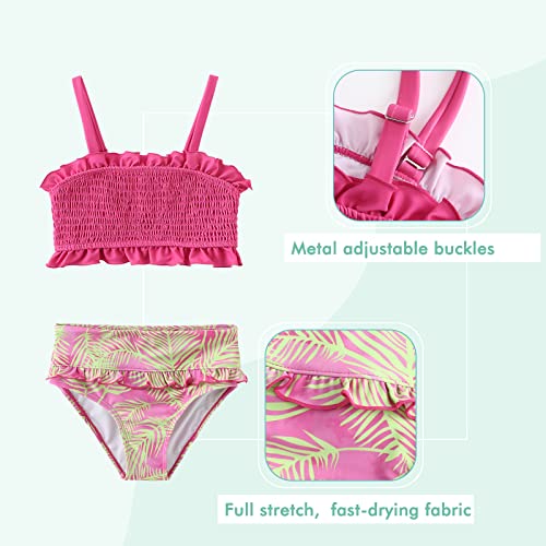 Image of Moon Tree Girls Two Piece Bikini Swimsuits Bathing Suit Athletic Swim Suit