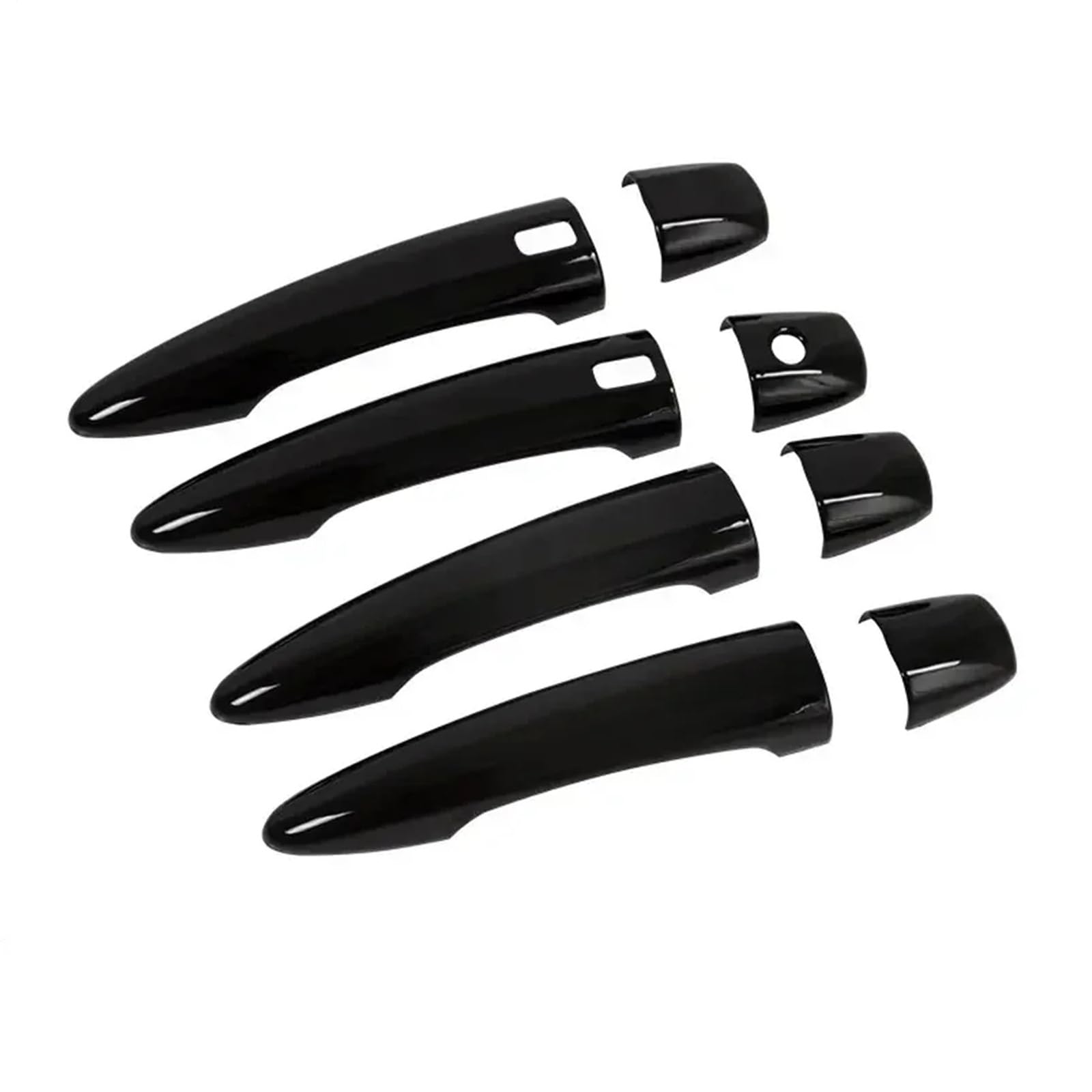 Rdwspli Black Exterior Handle Shell Compatible With Nissan For Qashqai For Rogue For X-Trail 2021 2022 2023 Car Exterior Door Handle Cover Sticker Moulding Trim Accessorie