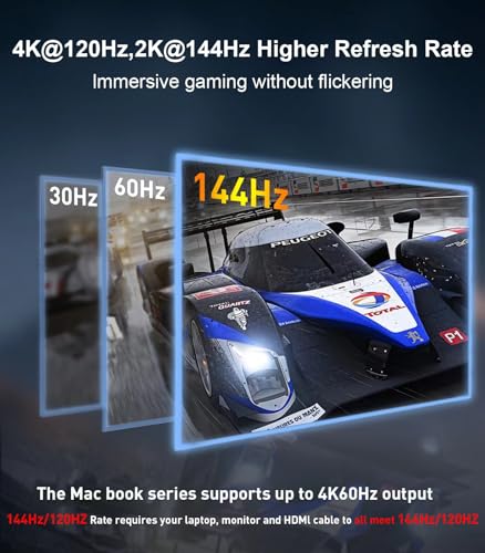 image for Reborn USB-C to HDMI 2.1 Adapter 8K@60Hz, Type C to HDMI Converter 4K@