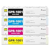 GPR-1001 Toner Cartridge Replacement for Canon GPR1001 GPR 1001 Toner Cartridge 6137C003AA 6138C003AA 6139C003AA 6140C003AA for imageFORCE C5170 C5160 C5150 C5140 Printer (Black Cyan Yellow Magenta)