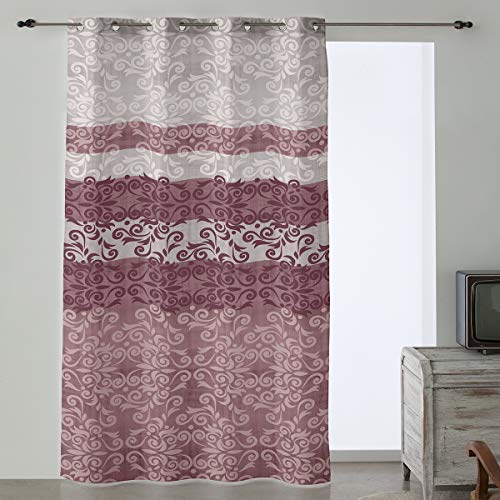 Camatex Rideau avec Oeillets Catherine 140 x 260 cm - Couleur bleuté Mauve Cover