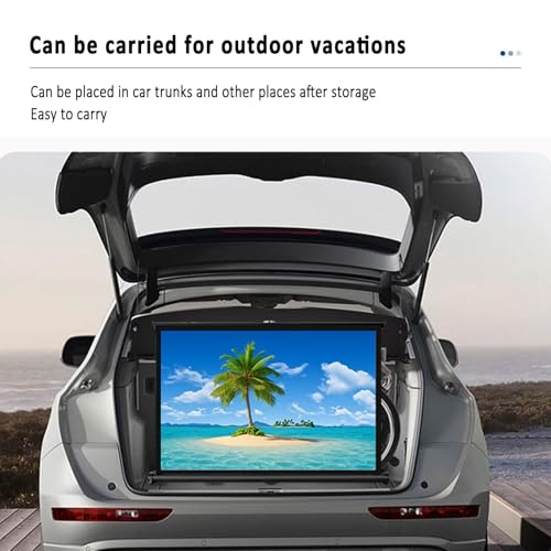 Pantalla portátil 4K 16:9 para proyector, pantalla manual enrollable 4:3, con bolsa de almacenamiento, pantalla HD enrollable sin agujeros para cine en casa, viajes y presentaciones de oficina miniatura 4