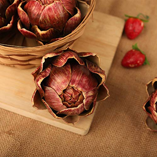 image for [6-Pack] GiftYou Artificial Fruits Large Artificial Artichoke - Fake V