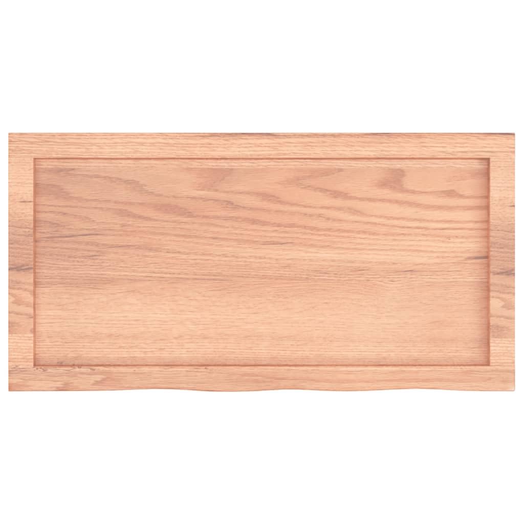 vidaXL Ripiano Muro Marrone 80x40x(2-4) cm Massello Rovere Trattato