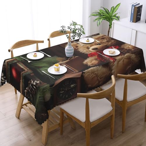Nappe rectangulaire polyester de fête pour repas de famille et réception
