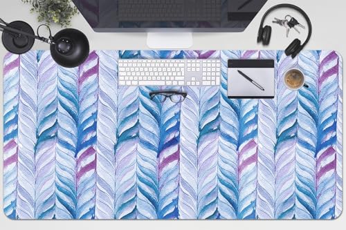 Sous-main de bureau antidérapant et imperméable lavable à chevrons