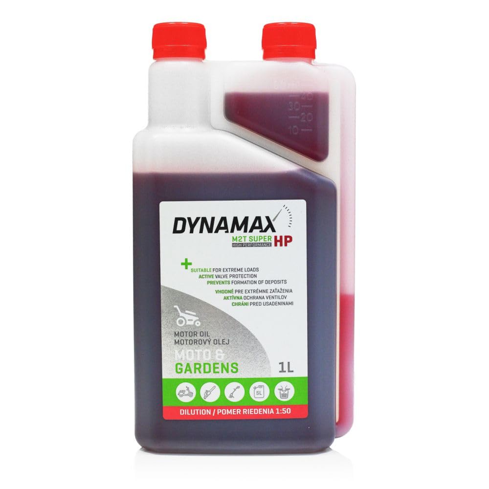 DYNAMAX M2T Super HP 2-Stroke Engine Oil 1 Litre, 2T Garden Engine Oil, Low Ash