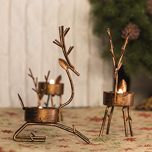 Funpeny Reindeer Tea Light Candle Holders thumb #6