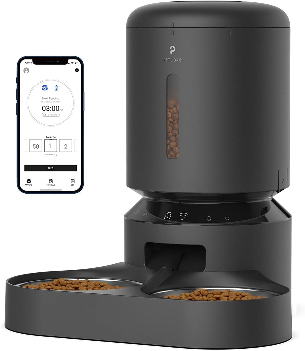 PETLIBRO Automatic Cat Feeder, 5G WiFi Pet Feeder with APP