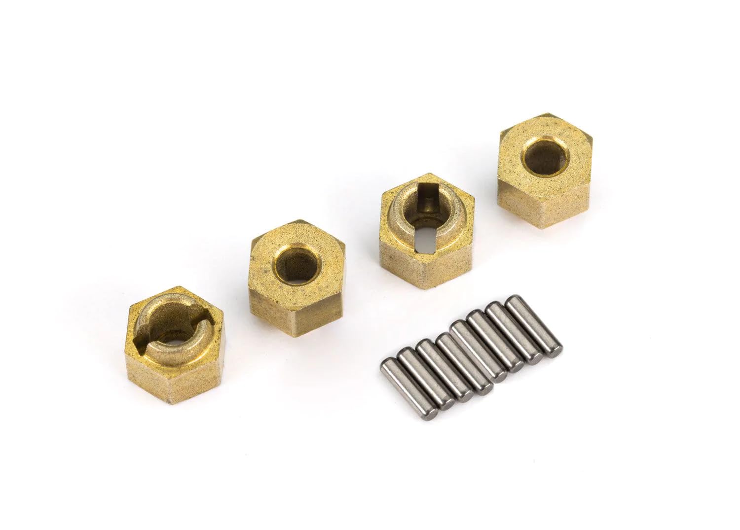 GPM Brass Wheel Hex Adapters 23mm For Traxxas TRX-4 - 4 Piece Set With Hardware