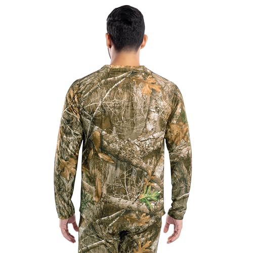 Realtree Men's Heavyweight Fleece Thermal Underwear Top2