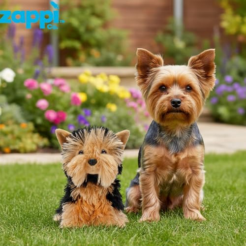 Zappi Co Rob Der Yorkshire Terrier Plüschtier (22 cm) - Freche Yorkie - Weich und Kuschelig - Recycelter Freund - feuriger und haariger Freund