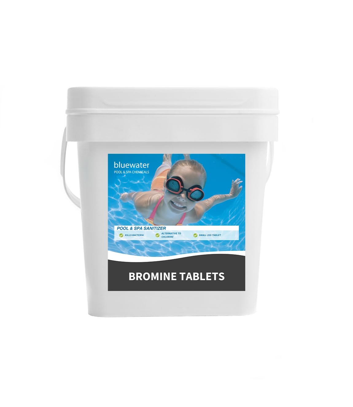 5kg Bluewater Bromine Tablets – Slow-Dissolving Pool & Spa Sanitiser – Professional-Grade Water Treatment for Clean Clear & Hygienic Swimming Pools and Hot Tubs