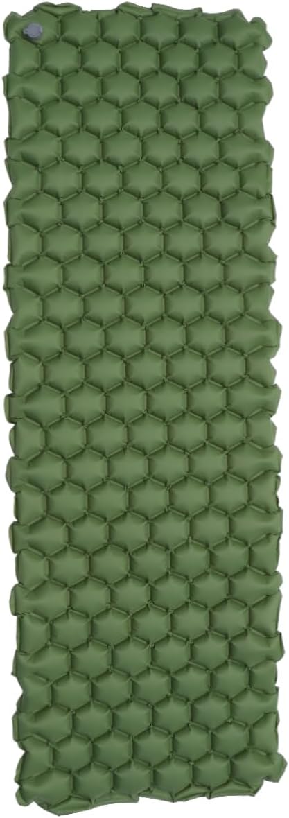YARNOW Outdoor Inflatable Sleeping Pad Camping Tent Mat for Backpacking Hiking and Family Camping Compact Design for Superior Comfort and Support Green