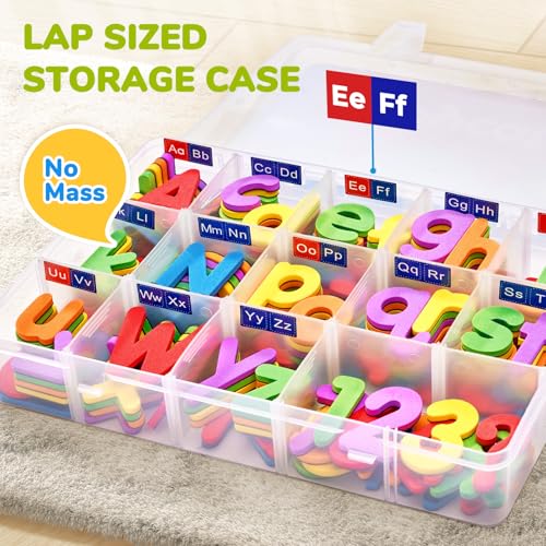 image for Gamenote Classroom Magnetic Alphabet Letters Kit 178Pcs with Double Si