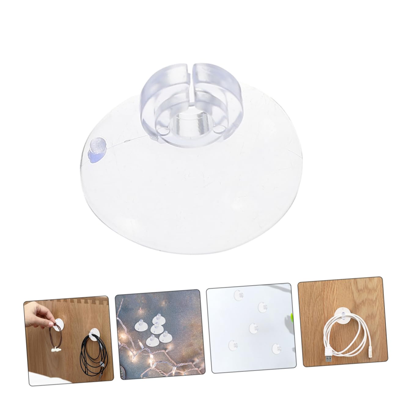 400 Stück Weihnachtslichtclips mit Saugnapf aus Kunststoff Wiederverwendbar für Vinyl und Seitenverkleidungen Geeignet Praktische Aufhängeclips für Lichterketten Außen