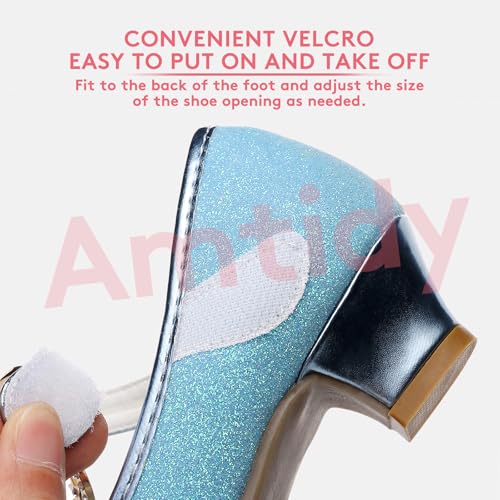 Amtidy Girls Dress Shoes Mary Jane Wedding Party Shoes Glitter Bridesmaids Princess Heels3