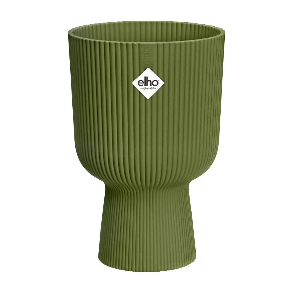 Elho Fern Green Vibes Fold Coupe 30 - Indoor Plant Pot - 100% Recycled Plastic - Ø 29.5 X H 44.7 Cm - Green