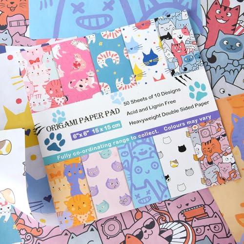 12 Different Packs Full Collection Origami Paper Kit 6 Inch Square Double Sided Color Vivid Colors Creation Easy Fold Paper Set Hand Crafts Paper Arts Creativity.01 - Thumbnail 7