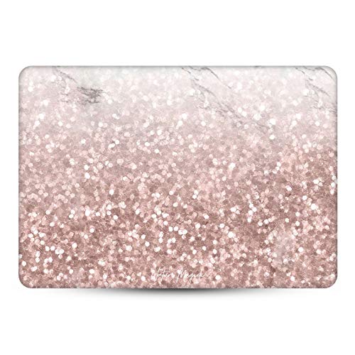 Skin vinyle marbre rose or glitter MacBook Air 13.3 évite rayures traces - 2