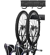 HIGHRAZON Bike Storage Rack Wall Mount Garage Hanger for 2 Bicycles & 1 Helmets, Adjustable Bike ...