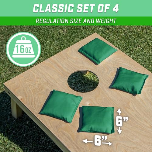 Image of GoSports Classic Cornhole Bean Bags Set of 4-16 Colors Available - Regulation All Weather, Mix and Match