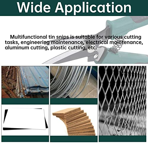 2Pcs Wire Cutter Tin Snips, Iron Sheet Multifunctional Metal Cutter Tool With Non‑Slip And Spring Assist Design For Various Cutting Tasks #TOP4