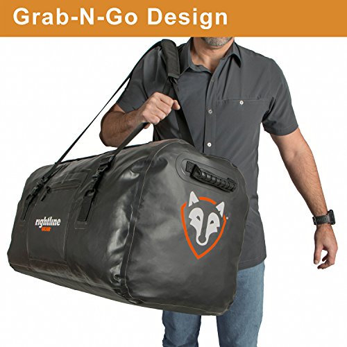 Rightline Gear 100J87-B 4x4 Duffle Bag, 120L, Weatherproof +, Attaches In or On Your Vehicle,Black