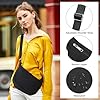 Miss Lulu Damen Halbmond Crossbody Schultertasche, Wasserdichte Nylon Umhängetasche mit Verstellbarem Gurt, Hobo Schultertasche für Freizeit & Reisen, Tragbare Halbmond-Tasche Umhängetasche #3