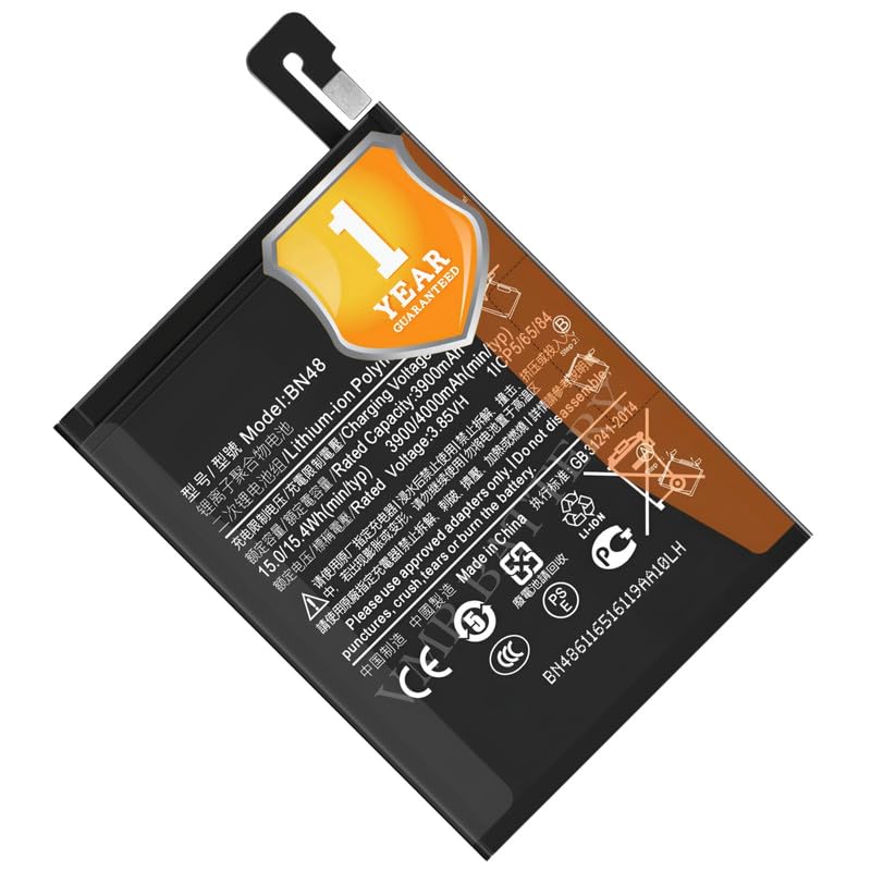 Image of Original BN48 Battery Compatible for Xiaomi Redmi Note 6 Pro (M1806E7TG, M1806E7TH, M1806E7TI) - (4000mAh) - 1 Year Warranty K7